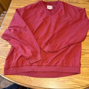 Woolrich original outdoors mens v neck red top- XL